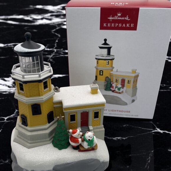 NIB 2024 Hallmark Keepsake Holiday Lighthouse Ornament - 13th in Series - Picture 3 of 12